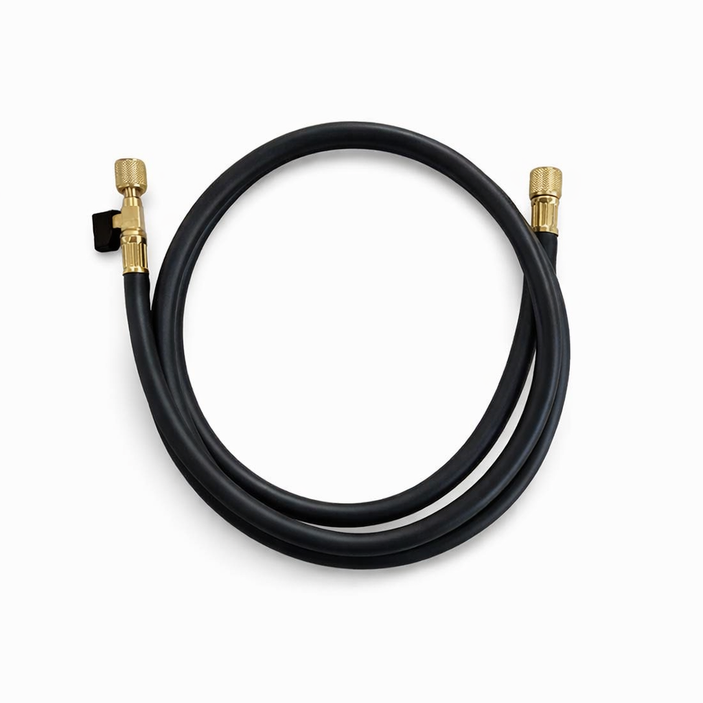 Vacuümslang met kraan 3/8 - 3/8 150cm Zwart