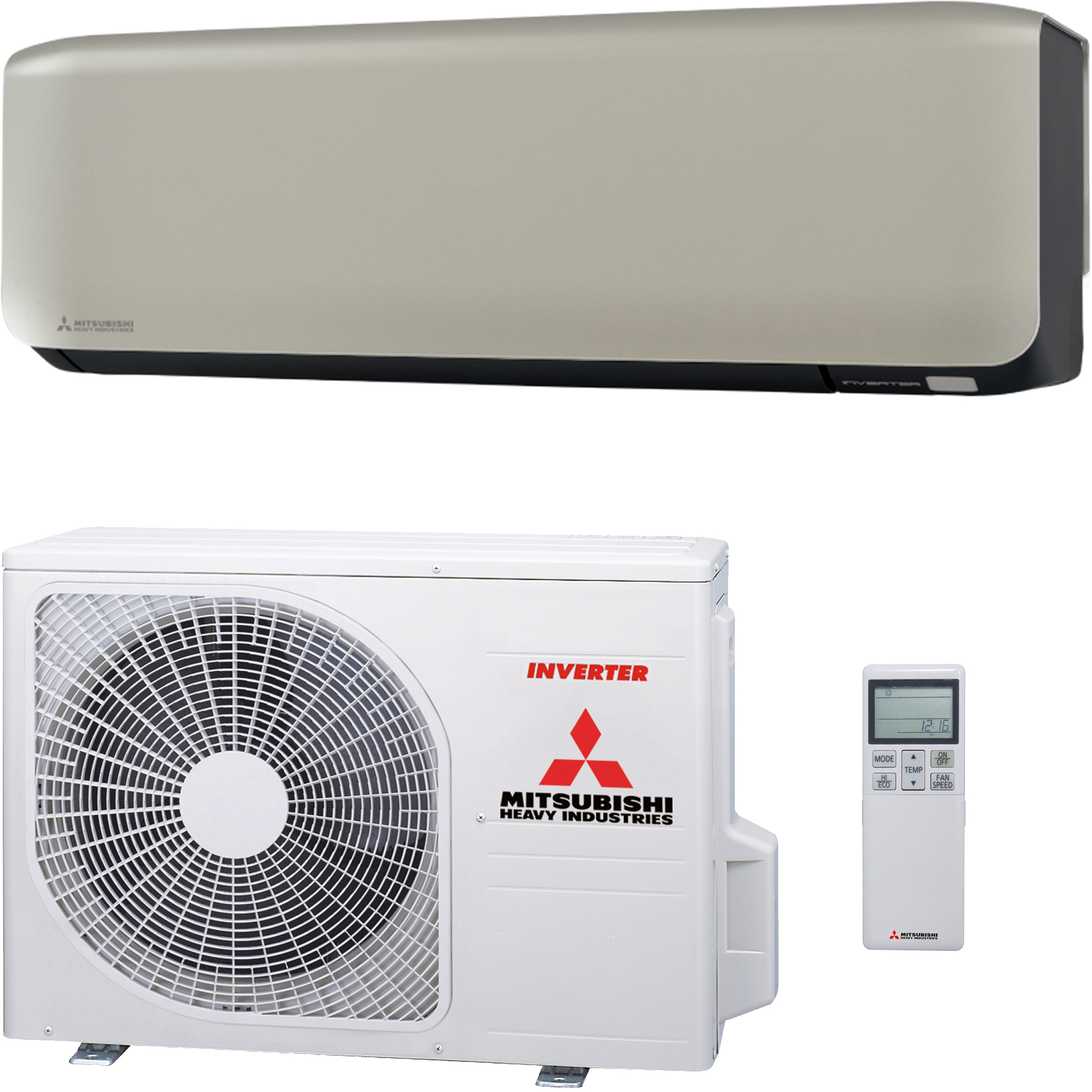 2,0 kW wandmodel set - titanium