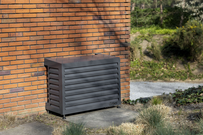 Airco omkasting antraciet - 100x75cm