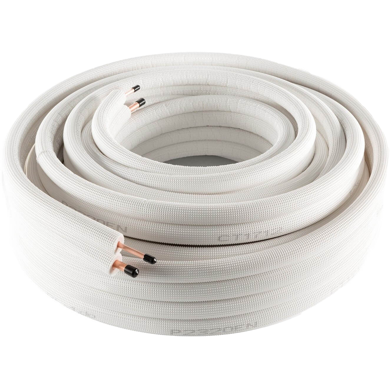 Ø 3/8 X 3/4 – 20 Meter | Koper geïsoleerde koelleiding - dubbel