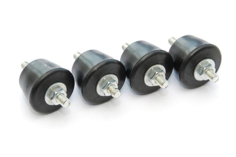 Kegelvormige trillingsdempers M8-male draadstang + moeren + sluitringen