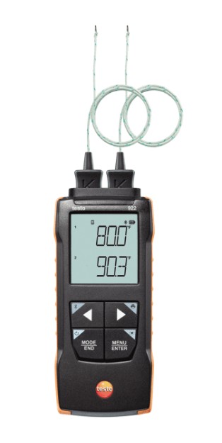 Testo verschiltemperatuurmeter type K + APP