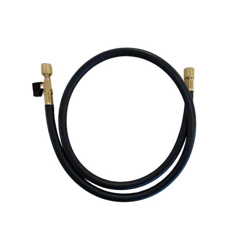 Vacuümslang met kraan 3/8 - 3/8 150cm Zwart