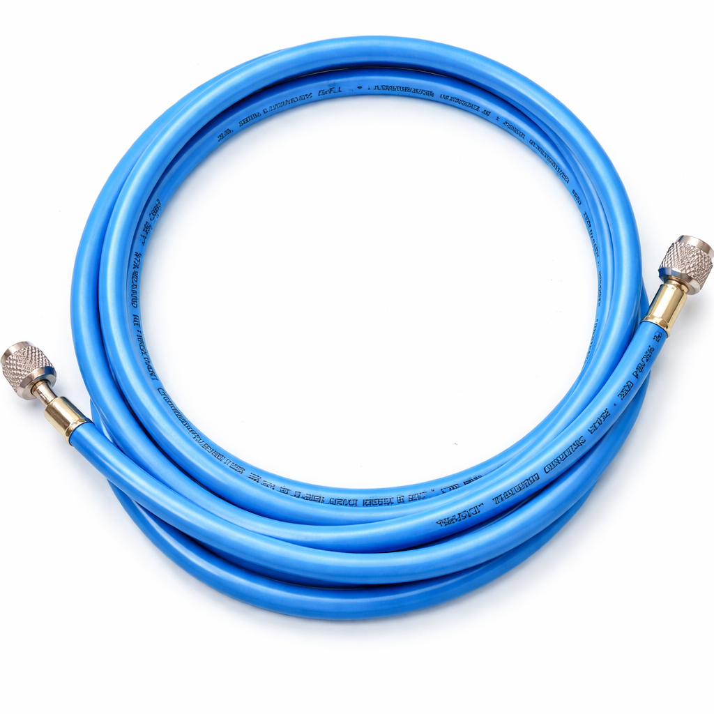 Serviceslang 1/4 SAE - 1/4 SAE binnen-binnen 500cm blauw