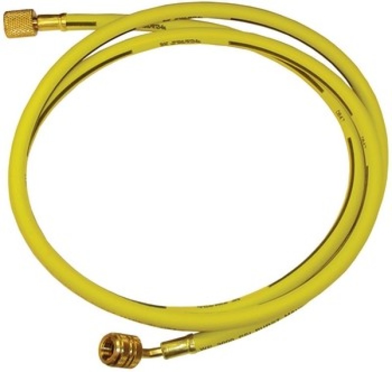 Serviceslang 1/4 SAE - 1/4 SAE binnen-binnen 500cm geel