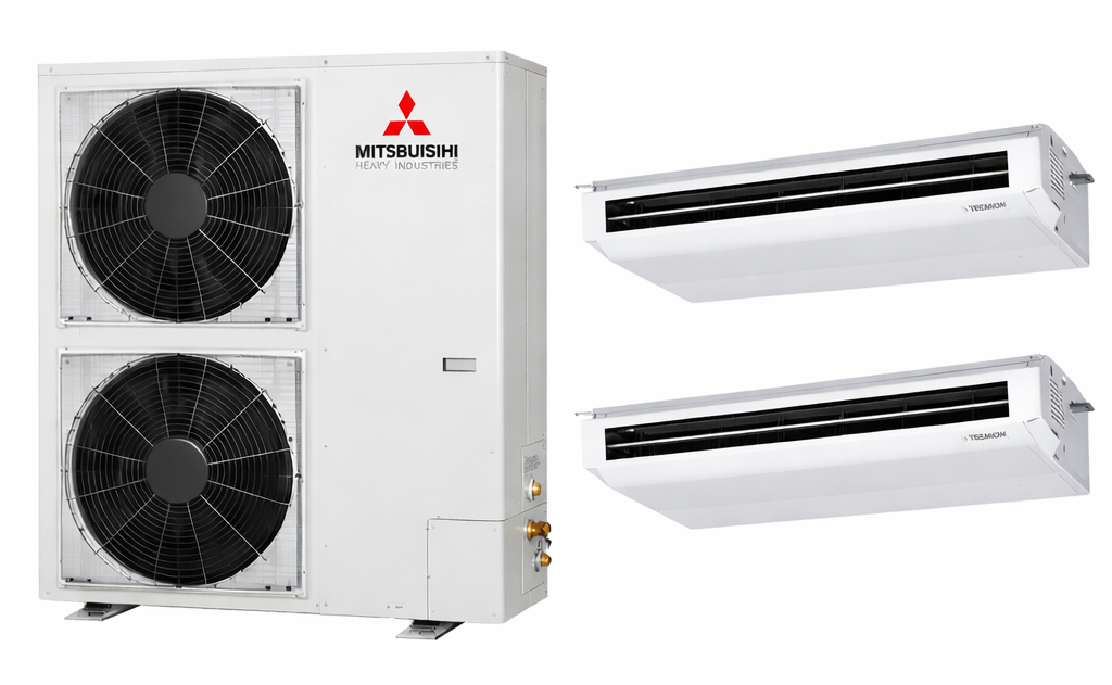 20 kW plafondonderbouw set - 2 binnenunits