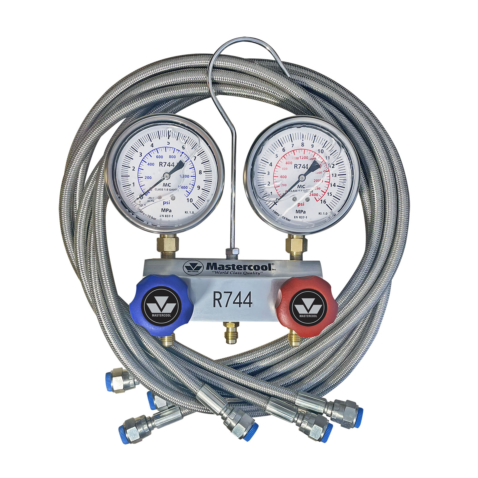 Mastercool R744 (CO2) 2-Weg Aluminium Manifoldset