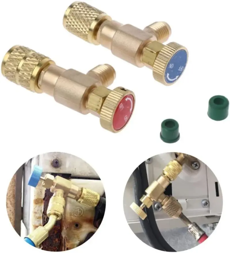 Koudemiddel afsluitkraan set 1/4 + 5/16