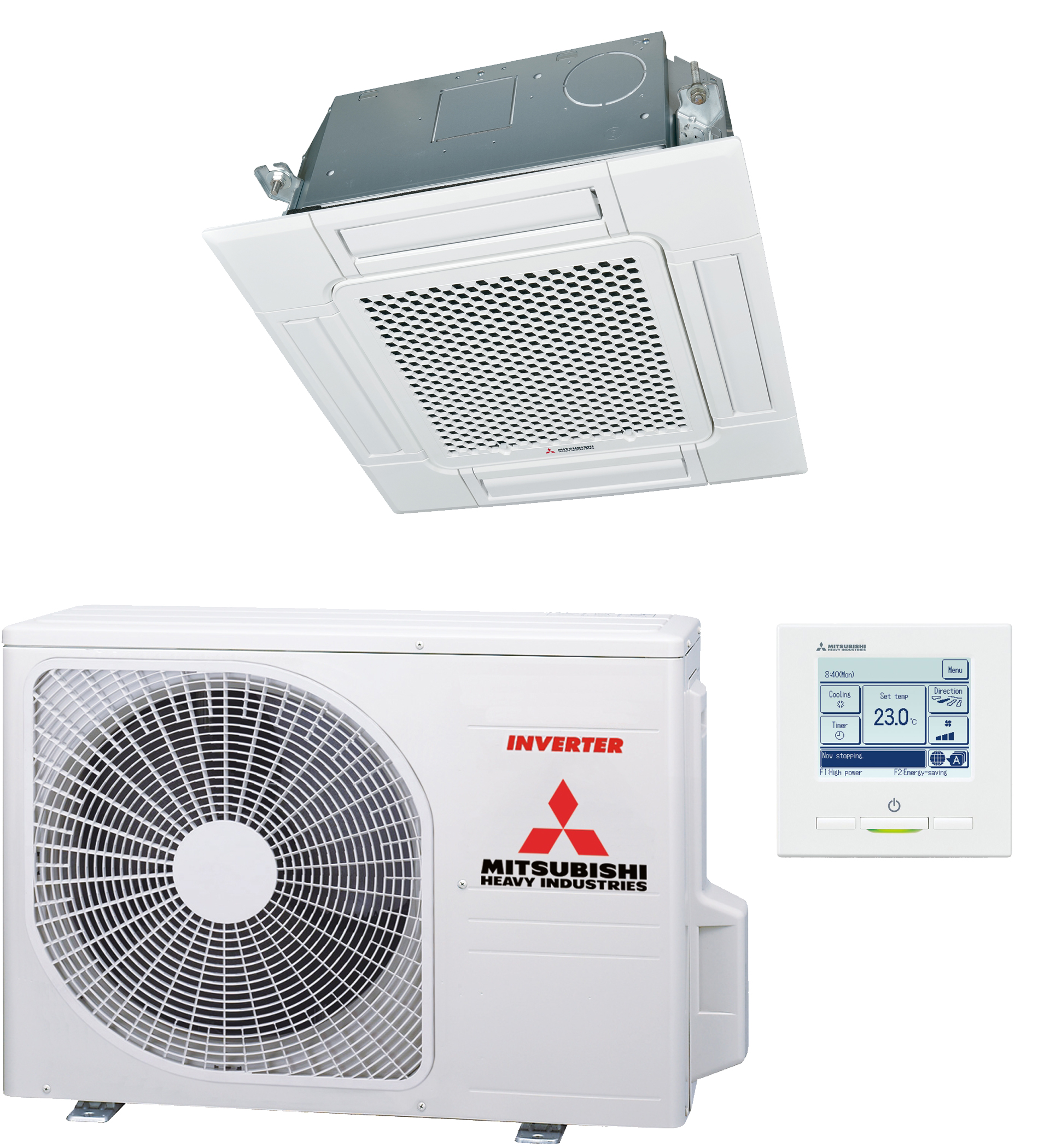 Mitsubishi FDTC60VH cassette 60x60 single split 6,0kW (wit)