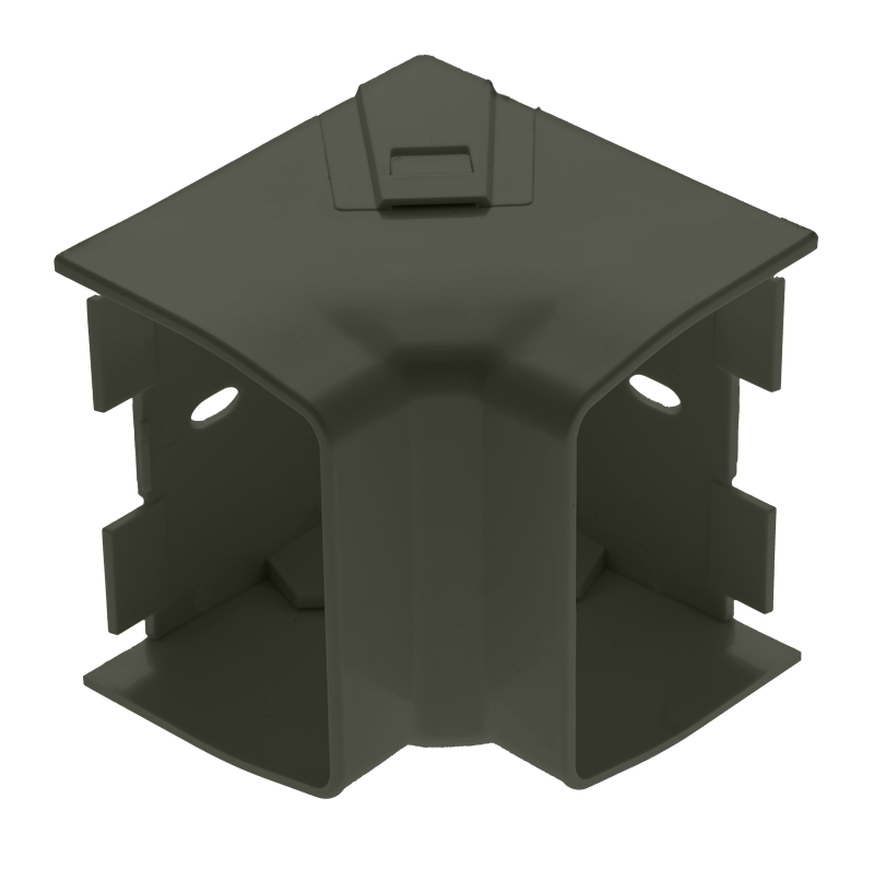 Binnenbocht 90 graden antraciet 80 mm