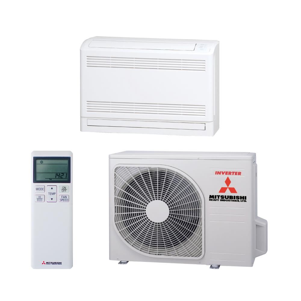 2,5 kW vloer-/consoleunit set - wit